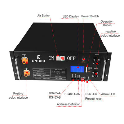 Rack Mount Home Energy Storage Battery 48V 100ah 200ah Lifepo4 Lithium Battery Pack