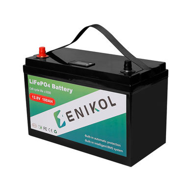 OEM 12 Volt RV LiFePo4 Battery 100ah Solar Lithium Ion Battery Ingebouwd in BMS