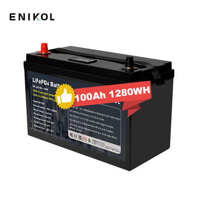 12V 100ah RV LiFePo4 batterij Energieopslag Zonne-lithium-ion batterij Pack