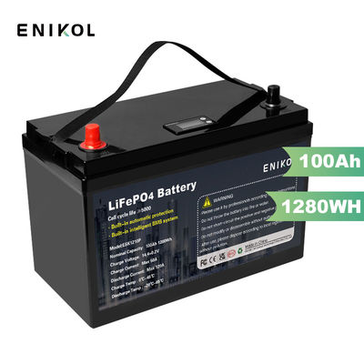 Zonne-energie 12V Lithiumbatterij 100ah 1kw Lifepo4 Lithium Ion EVE Batterij Pack