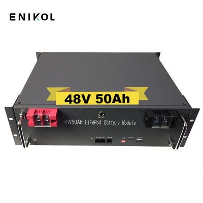 51.2V Lifepo4 zonnebatterijopslagsystemen 50ah 48V Lithium zonnebatterij