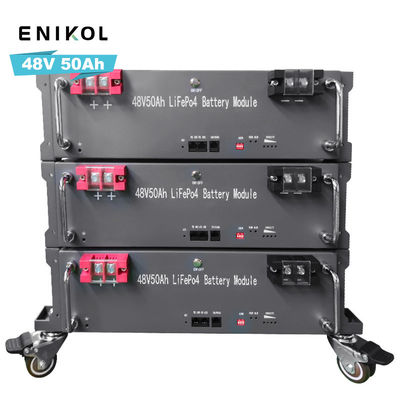 Energieopslag Stapelbare LiFePo4 batterij Rack mount 50ah 48V Lithiumbatterij Pack