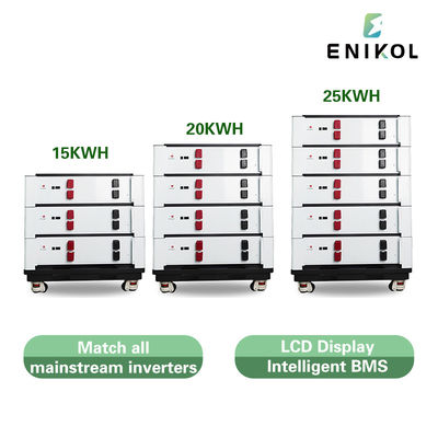 Stapelbare 51.2v Lithiumbattery Pack 100ah Lifepo4 Zonnebatterij 48v Voor thuis