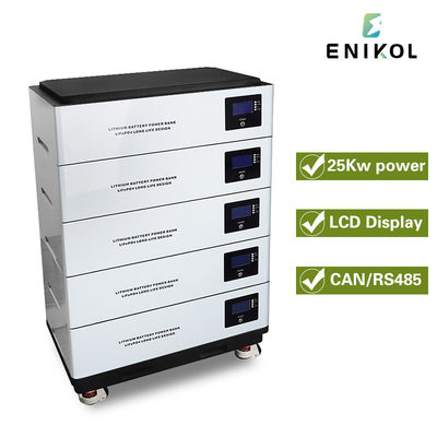 Hoogwaardige stapelbare 48V zonnebatterij 51.2v 100ah Lifepo4 lithiumbatterij