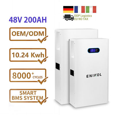 51.2V 200Ah Lithium Iron Phosphate zonnebatterij 10KWH Nominale capaciteit Lifepo4