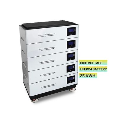 51.2v stapelbare LiFePo4 batterij 100ah 48v zonne-energiesysteem Lithiumbatterij met BMS