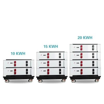Stapelbare lithiumbatterij 48v 100ah LiFePo4 batterij 5120WH energieopslagcontainer