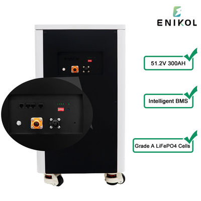 Lifepo4 Akku 48v 300ah Lithium Ion Zonnebatterij Wiel Type 15kwh Batterij