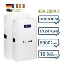 Zonne-energie 51.2V Lithium Iron Phosphate Battery 200AH Home Energy Storage System