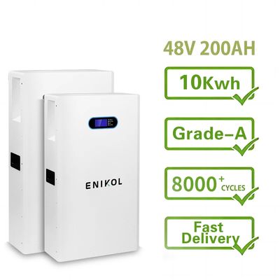 48 volt lithium-ion batterij Wand gemonteerd 200Ah 51.2V LiFePo4 batterij powerwall