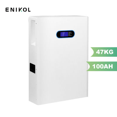 48V 100AH LiFePO4 Batterij Hoogcapaciteit Lithium Ion Batterij Muur gemonteerde energieopslag