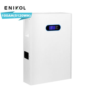 Ingebouwd in BMS 48v 100ah Lifepo4 Battery Power Muur gemonteerd thuis zonne-energie batterij