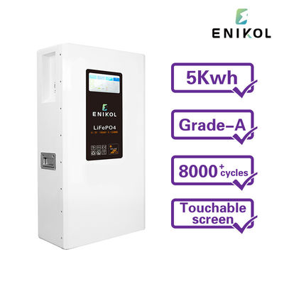 Lifepo4 51.2V 48V 200AH zonnebatterij met BMS en communicatie touchscreen