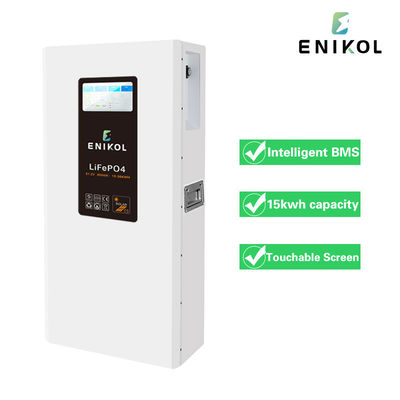Snel opladen 51.2V 100AH 200AH 300AH LiFePO4 Wand 48V Lithium zonnebatterij