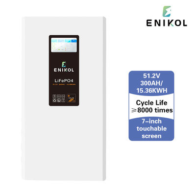 Zwarte acrylplaat zonnebatterij 48V Lifepo4 200AH 300AH met gerangschikt spanning 51.2V