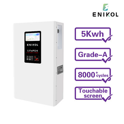 5KW 48V zonnebatterij 51.2V 100AH Lithium-ionbatterij met LCD/touchscreen