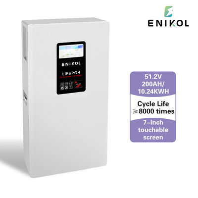 51.2V 200AH Lithiumbatterij 48V zonnebatterij met ingebouwde BMS en scherm
