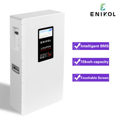 Muurbatterij van 51,2V 300Ah LiFePo4 met communicatiefunctie en aanraakbare scherm