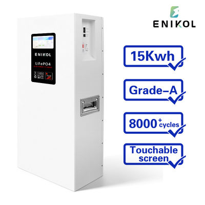 Power Wall Mounted 300Ah 48V LiFePo4 Lithiumbattery voor zonne-energie met Smart BMS