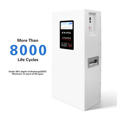10KWH lange levensduur 48V zonnebatterij 7-inch touchscreen 51.2V 200AH LiFePO4 batterij