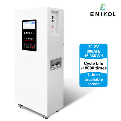 51.2V energiebeheer Huishoudelijke energieopslagbatterij met 7-inch touchscreen
