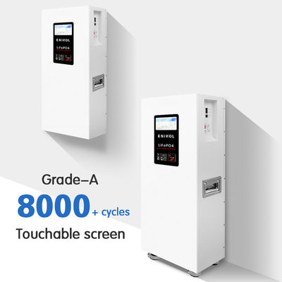 7-inch touchscreen Home energieopslagbatterij 51.2v 15KWH Lithiumbatterij