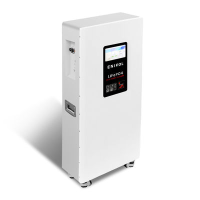 Aanraakscherm 48V Verplaatsbare zonnebatterij Lithium 15KWH 300AH Huishoudelijke energieopslagbatterij 51.2V