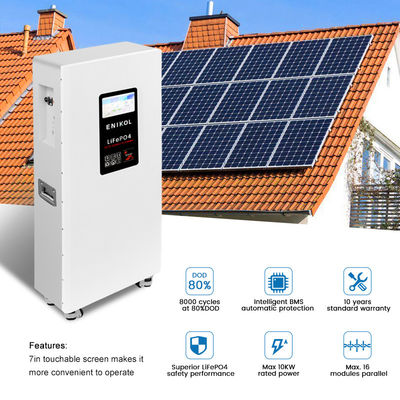 15KWH aanraakscherm 300AH 51.2V huishoudelijke energieopslagbatterij met wielen voor thuis